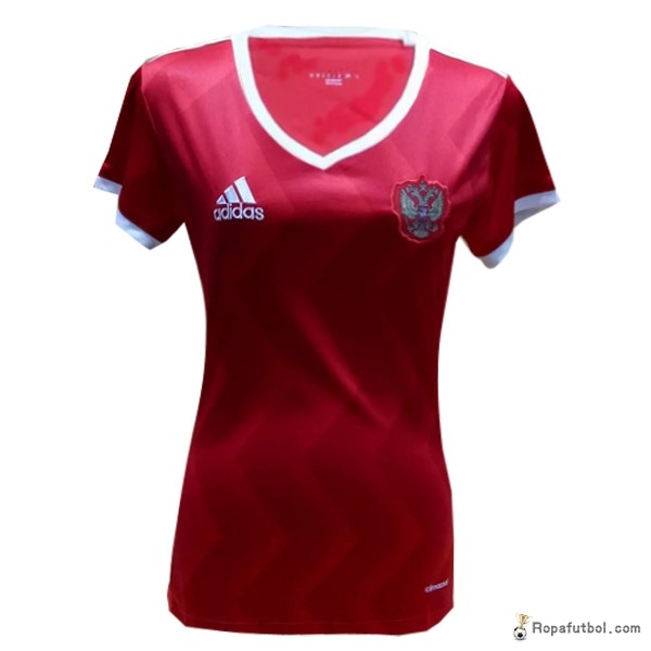 Camiseta Rusia Replica Primera Ropa Mujer 2017 Rojo